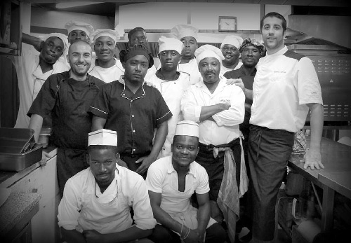 Restaurant Roma LBV Gabon. Equipe